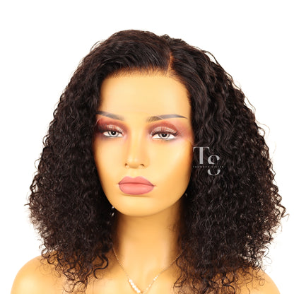 DIANA Black Curly BOB WIG 13X4in HD Lace Front Wig