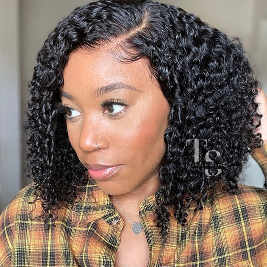 DIANA Black Curly BOB 13X6in HD Lace Front Wig