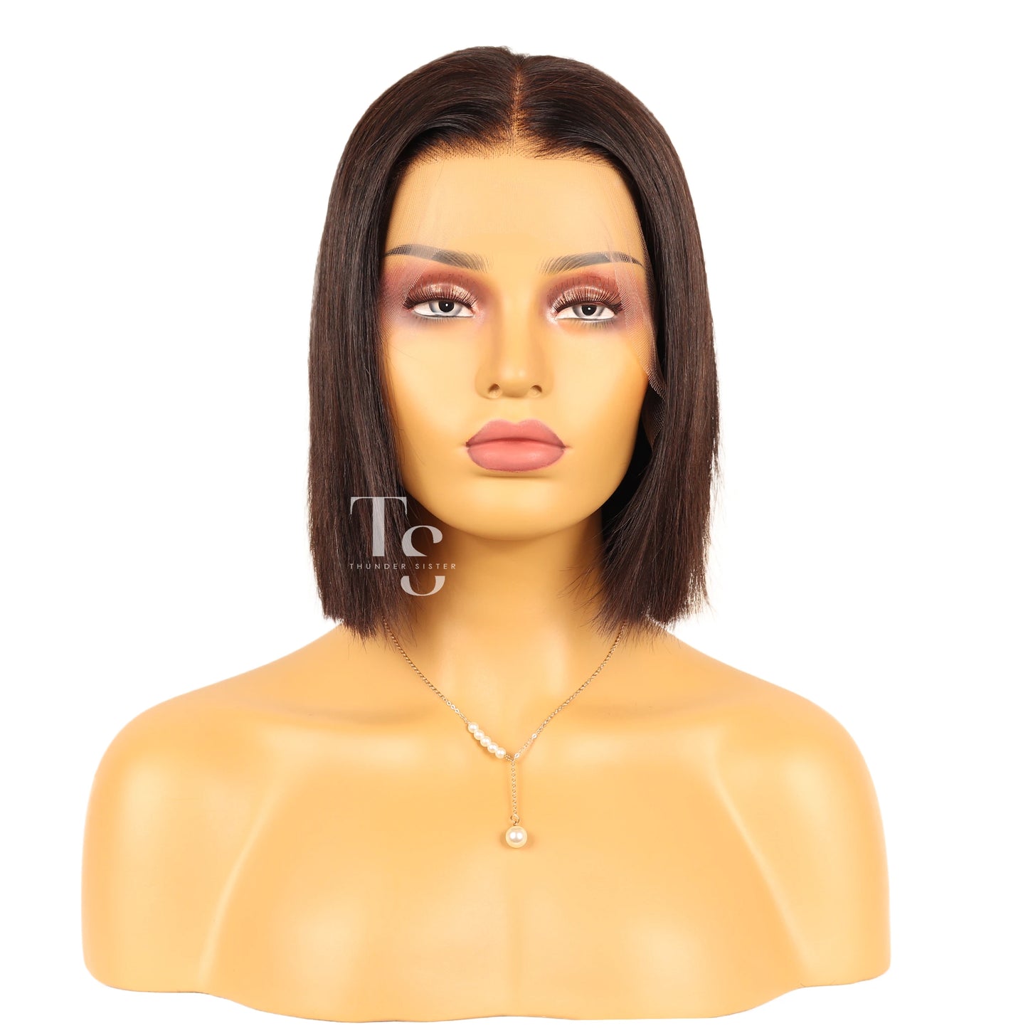 HALLE Chic Bob Human Hair 13X4in Lace Front Wig