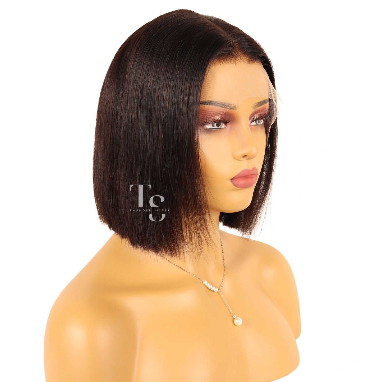 HALLE Chic Bob Human Hair 13X4in Lace Front Wig