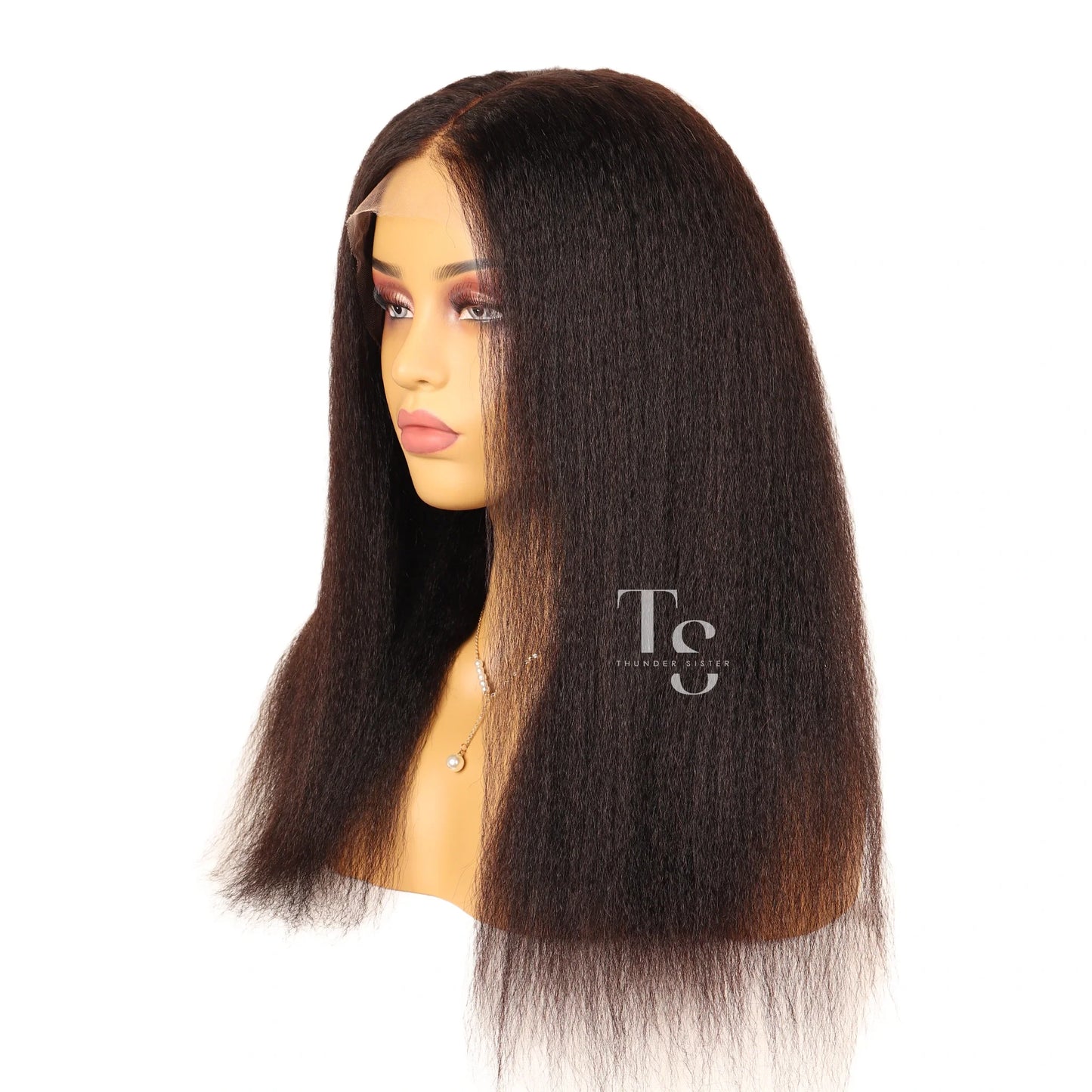 MORGAN Kinky Straight 6X6in HD Lace Closure Wig