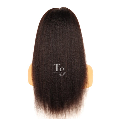 MORGAN 4C Edges Kinky Straight 13X6in HD Lace Front Wigs