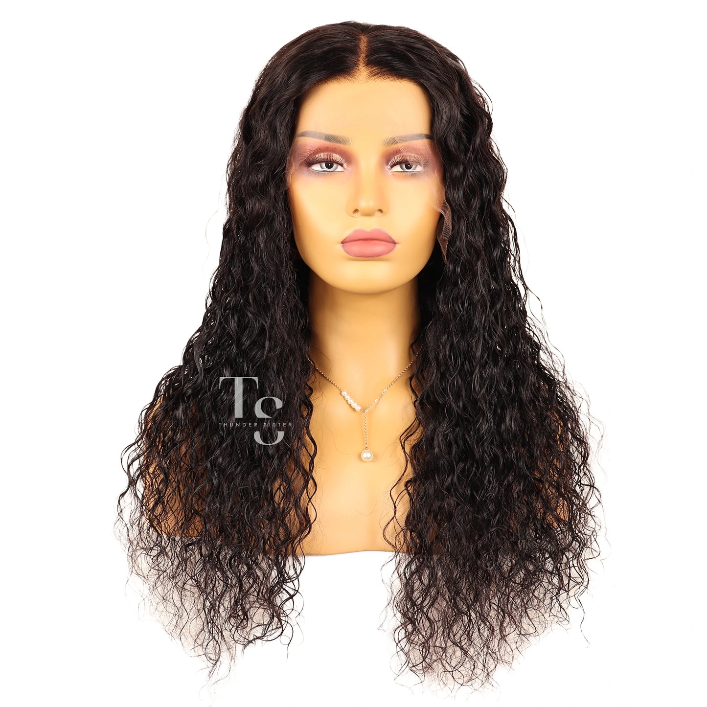 JANET Long Curly Human Hair 13X4in HD Lace Front Wig