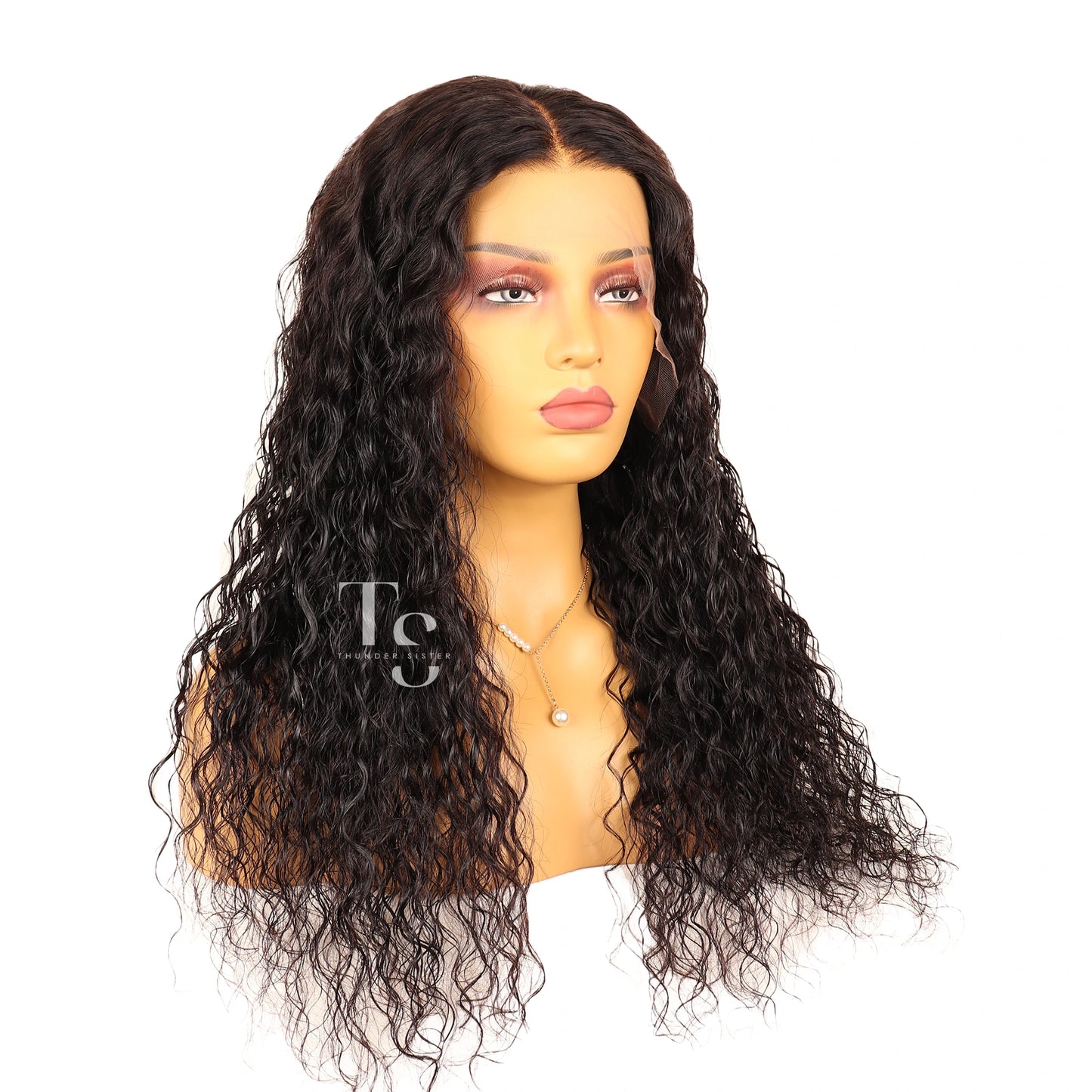 JANET Long Curly Human Hair 13X4in HD Lace Front Wig