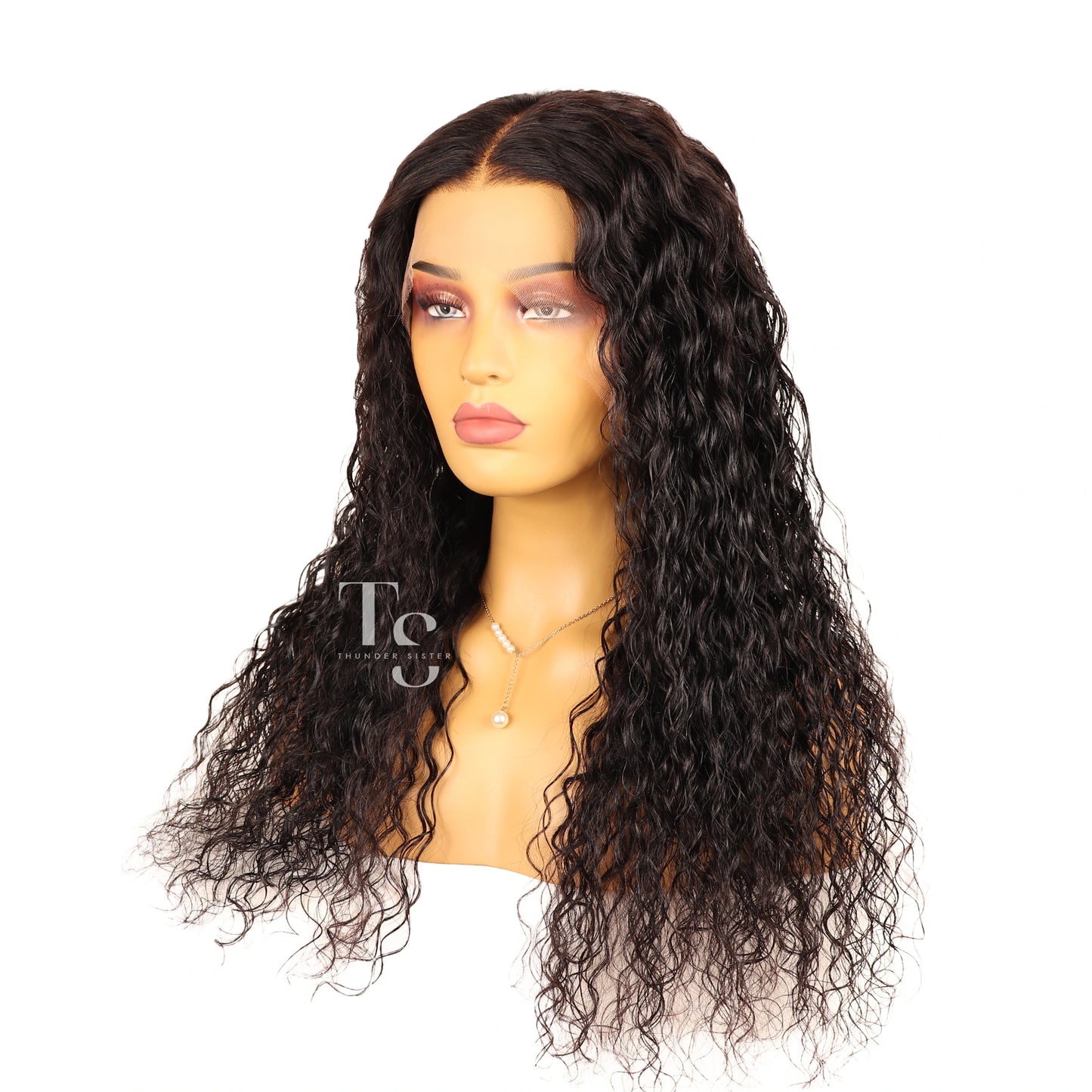 JANET Long Curly Human Hair 13X4in HD Lace Front Wig