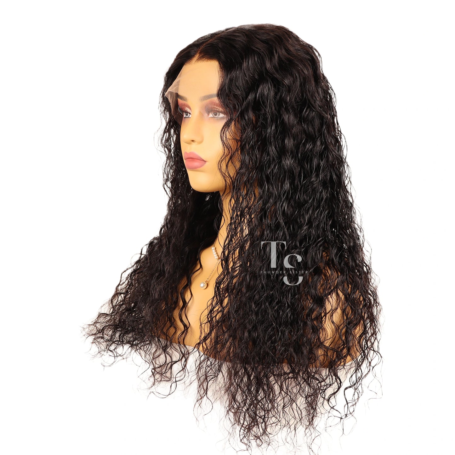 JANET Long Curly Human Hair 13X4in HD Lace Front Wig