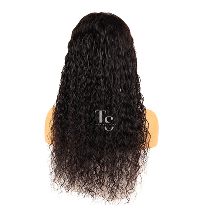 JANET Long Curly Human Hair 13X4in HD Lace Front Wig