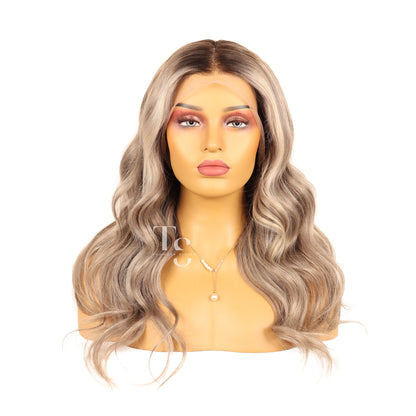 SOPHIE Hand-Dyed Balayage Highlights Loose Wave Lace Front Wig