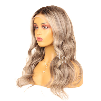 SOPHIE Hand-Dyed Balayage Highlights Loose Wave Lace Front Wig