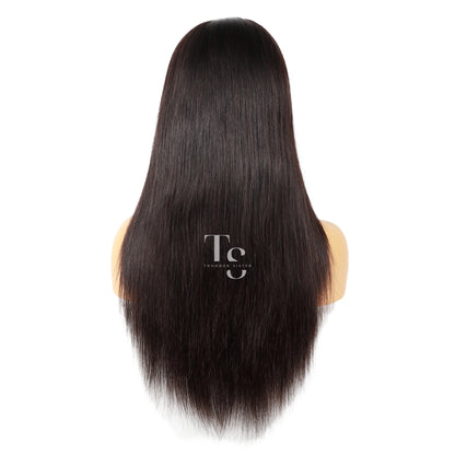 KIM Straight 13X6in HD Lace Front Wig 100% Human Hair, Pre-Plucked & Glueless