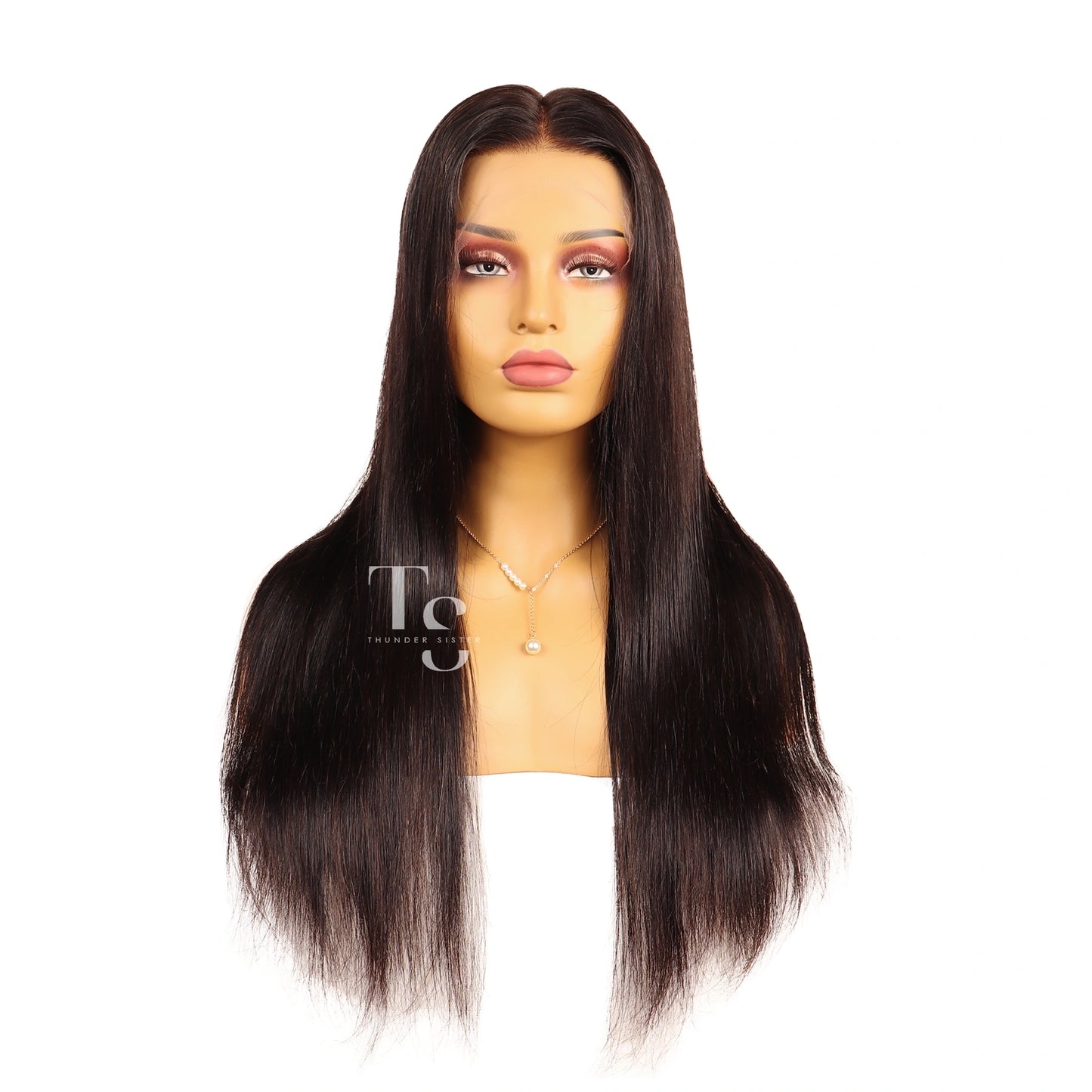 KIM Straight 13X6in HD Lace Front Wig 100% Human Hair, Pre-Plucked & Glueless