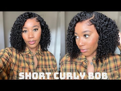 DIANA Black Curly BOB 13X6in HD Lace Front Wig